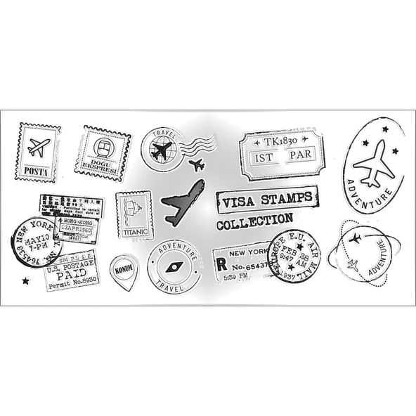 Hobi Mührü, Vintage Seyahat Temalı ürün görseli