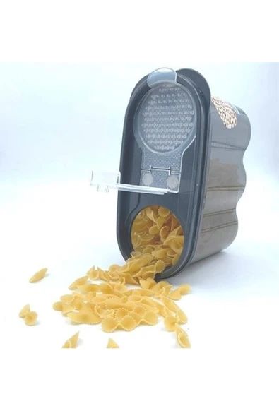 NACTUMU Erzak Saklama Kabı, 2 Kapaklı ve Ölçekli 1,2 Litre Kapasiteli - Resim 6