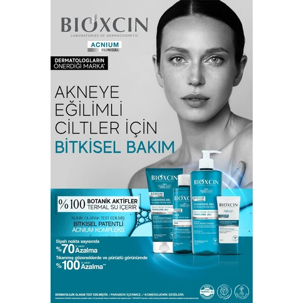 Bioxcin Acnium Sebum Dengeleyici Yüz Yıkama Jeli 500 ml + 500 ml Avantaj Paket - Resim 3