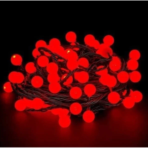 5m 28 Led Kırmızı Işık Siyah Kablo Fişli ürün görseli 1