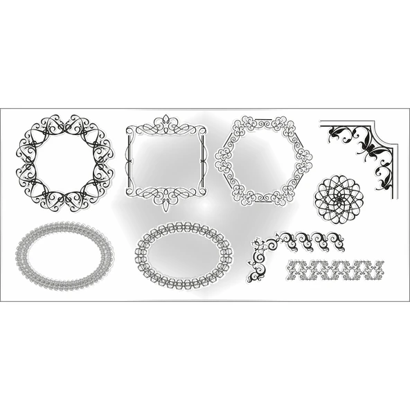 Hobi Mührü, Vintage Çerçeveler 003 Temalı ürün görseli