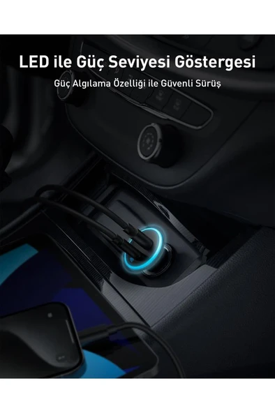 Anker 323 A2735 52.5 W Hızlı Araç Şarj Aleti - 6