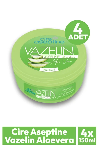 Cire Aseptine Vazelin Aloevera 150 ml 4 Adet ürün görseli 1