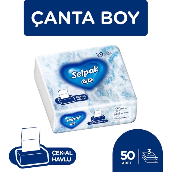 Go Çek-Al Havlu 6*50 Yaprak - Resim 2