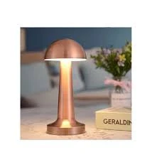 Ct 8430 Dekoratif Lizbon Şarjlı 3 Renk Modlu Dokunmatik Masa Lambası Bakır Renk