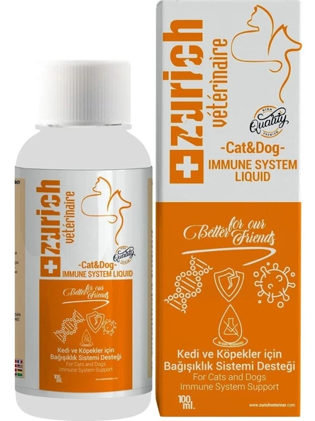 Zurich Veterinaire Likit 100 Ml | Kedi ve Köpekler İçin Bağışıklık Desteği