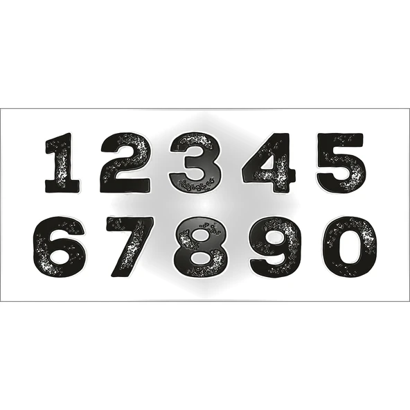 Hobi Mührü, Vintage Rakamlar Temalı ürün görseli