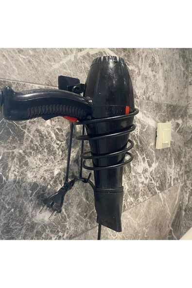 NACTUMU Paslanmaz Metal Fön Makinesi Askısı, Kendiliğinden Yapışkanlı Saç Kurutma Makinesi Tutacağı - Resim 4
