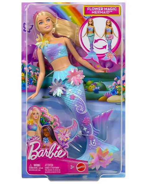 Barbie Büyülü Çiçekler Deniz Kızı Bebeği JDM72 ürün görseli