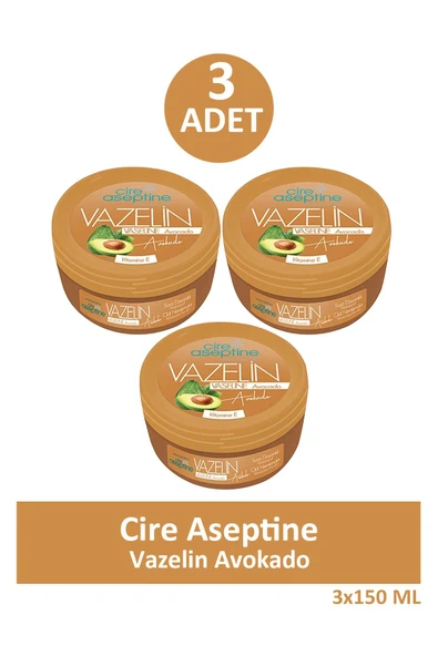 Cire Aseptine Vazelin Avokado 150 ml 3 Adet ürün görseli 1