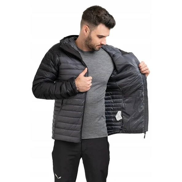 RAB MİCROLİGHT ALPİNE KAZ TÜYÜ CEKET SİYAH/GRİ RENK - 4