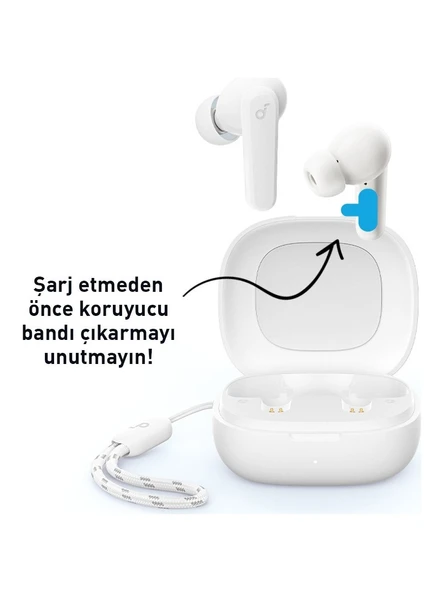 Anker Soundcore R50i TWS Bluetooth Kablosuz Kulaklık Beyaz - IOS ve Android Uyumlu - A3949 (Anker Türkiye Garantili) - 4