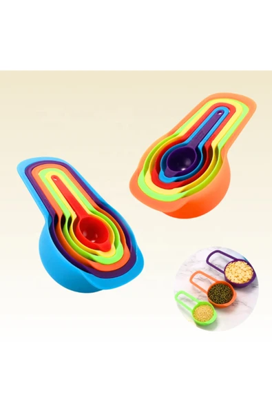 NACTUMU 5'li Pratik Ölçü Kaşığı Seti, Şeker, Baharat ve Sıvı Ölçer Aparat - Resim 2