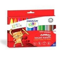 Pensan Kidz 12 Renk Yıkanabilir Jumboo Keçeli Kalem Pe99040Kk12R ürün görseli