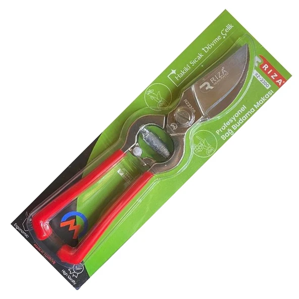 Rıza Sıcak Dövme Çelik Pro Ergonomik Bahçe Bağ Makası 24 cm ürün görseli