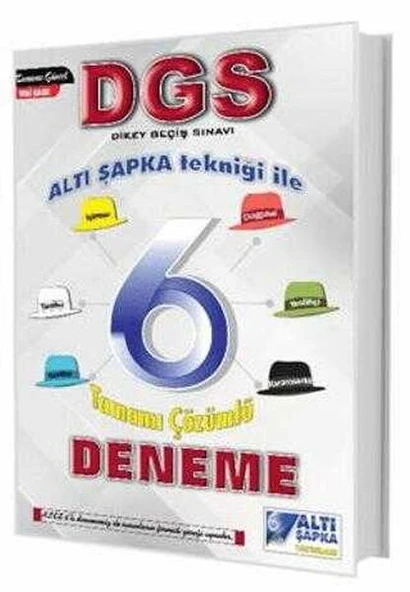 Altı Şapka Yayınları DGS Altı Şapka 6 Çözümlü Deneme ürün görseli 1