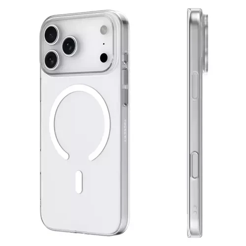 İphone 17 Pro Uyumlu Şeffaf Silikon Kılıf Kablosuz Şarj Destekli ürün görseli 1