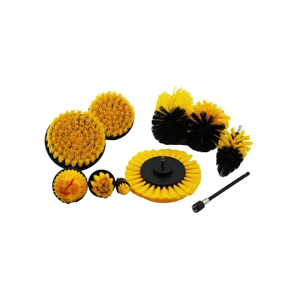 10PCS =9PCS FIRÇA + 1PCS UZATMA APARATI=15CM MATKAP UÇLU FIRÇA SETİ (5284) ürün görseli