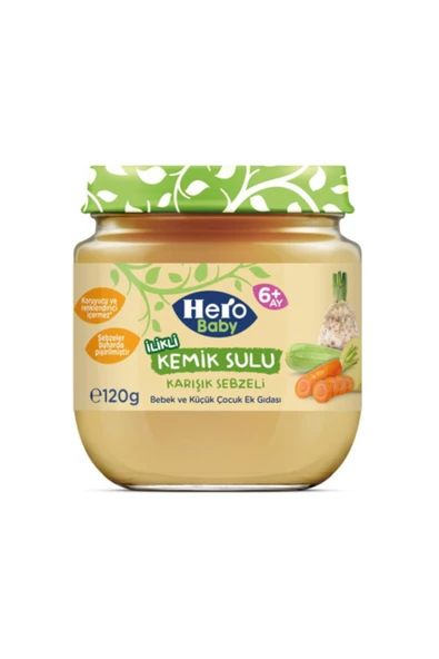 Hero Baby Kemik Sulu Karışık Sebze 120gr ürün görseli