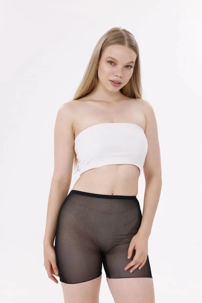 MDB Freshness 0024 Lazer Kesim Tül Boxer Korse - Resim 2