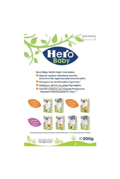 Hero Baby Sütlü Meyveli 8 Tahıllı Mama 200 gr - Resim 3
