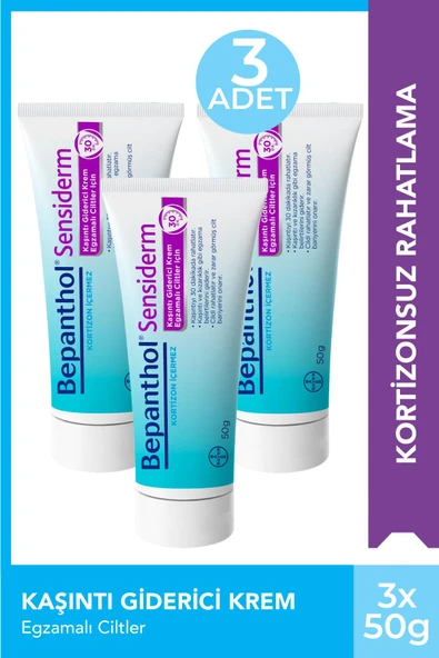 Bepanthol Sensiderm Krem 50 gr 3 Adet ürün görseli