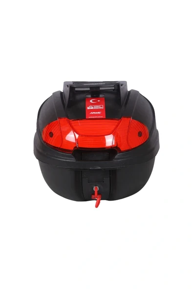 Motosiklet Çantası Arka Motosiklet Bagajı Kargo Taşıma Aparatlı Sırt Dayamalı CV34 Siyah ürün görseli