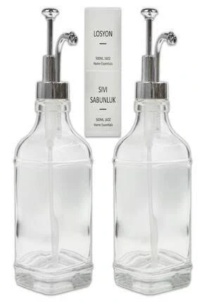 Cam Sıvı Sabunluk Losyonluk Krom - Resim 2