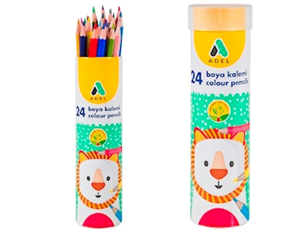 Adel Metal Tüp Boya Kalemi 24 Renk Tam Boy ürün görseli
