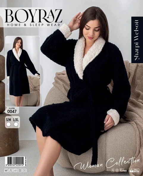 MDB Boyraz 0047 Kadın Sharpi Welsolf Sabahlık ürün görseli