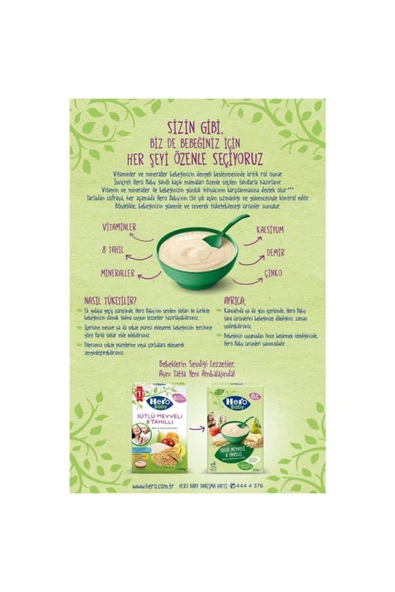 Hero Baby Sütlü Meyveli 8 Tahıllı Mama 200 gr - Resim 2