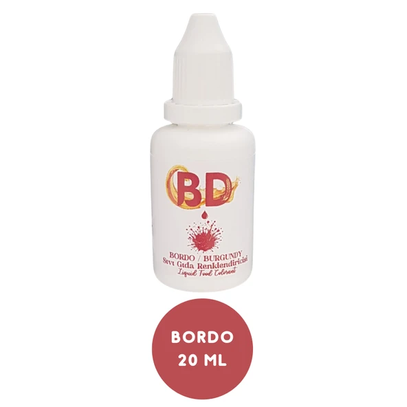 BD 6'lı Sıvı Gıda Boyası Seti – 20 ml (Lacivert, Bordo, Kahve, Mor, Siyah, Fuşya) - 3