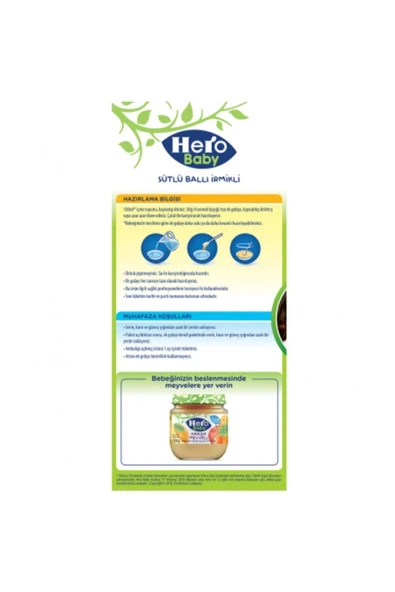 Hero Baby Sütlü Irmikli Ballı 400 gr - Resim 3