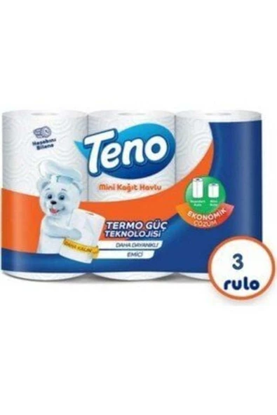 Teno MİNİ KAĞIT HAVLU 3LÜ ürün görseli