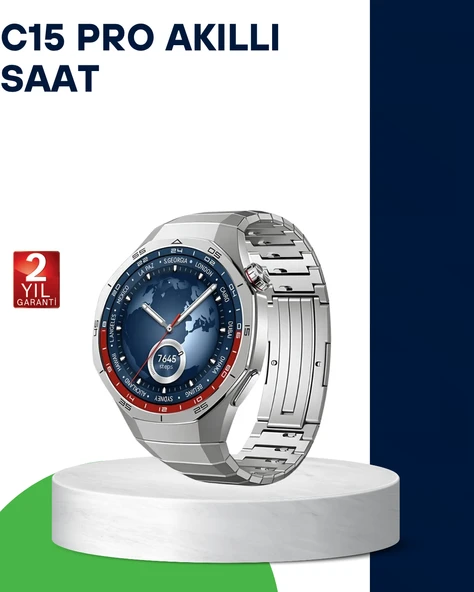 Nabız Ölçerli Suya Dayanıklı Akıllı Saat ürün görseli