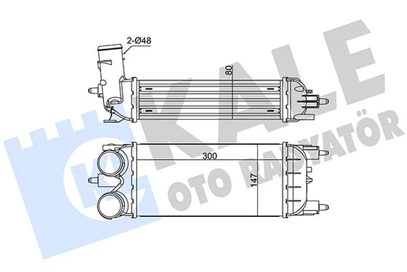 KALE 352290 İNTERCOOLER CITROEN C5 III-PEUGEOT 508-508 SW1.6 HDI 08 > 0384P5-9804955180 ürün görseli 1