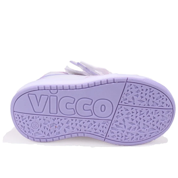 Vicco Yenni 946P25K416 Lila Ortopedik Günlük Işıklı  Kız Çocuk Spor Bot - Resim 4