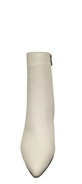 VENÜS 2554002K İNCE TOPUK SİVRİ DERİ KLASİK KADIN BOT - Resim 7