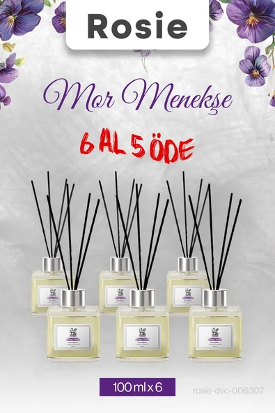 6 AL 5 ÖDE, Mor Menekşe Rosie Çubuklu Oda Kokusu 100 ml ürün görseli