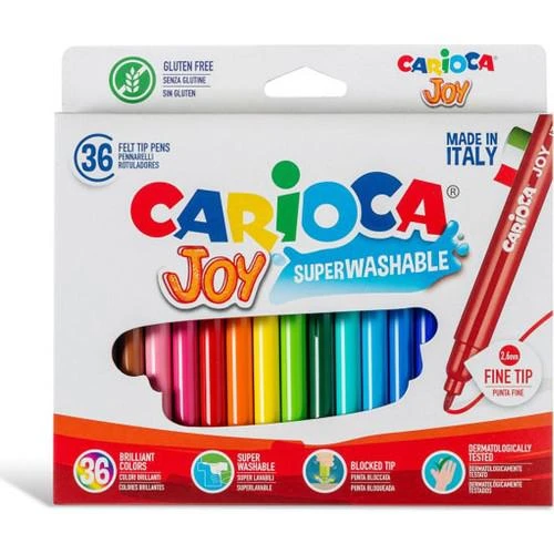 Carioca 40616 Joy Süper Yıkanabilir Keçeli Boya Kalemi 36'lı ürün görseli