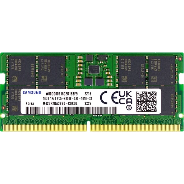 Samsung 16 GB 4800MHz M425R2GA3BB0-CQK DDR5 Notebook Ram ürün görseli 1