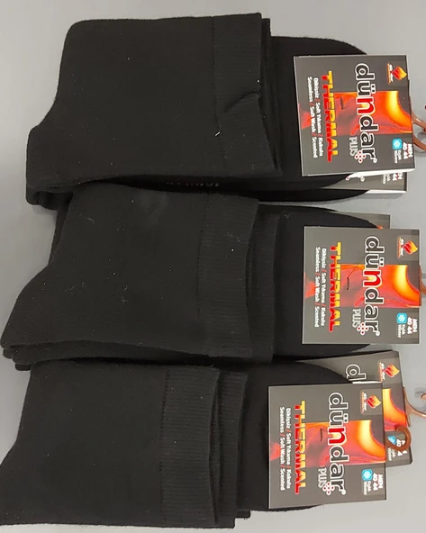 DÜNDAR PLUS 5978 ERKEK KIŞLIK HAVLU TERMAL ÇORAP 12 ADET ürün görseli