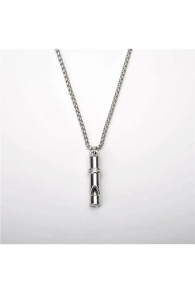 Deprem Düdüğü Çelik Kolye - 4