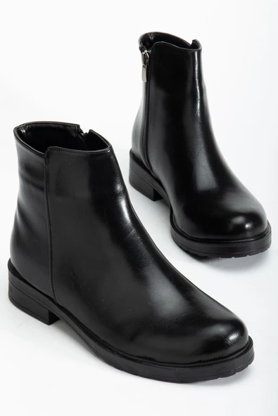 165-204 Siyah Yanki Günlük Kadın Bot - Resim 3