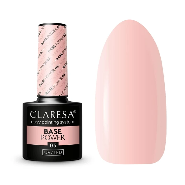 Claresa Renkli Power Base Coat Nude Pembe 03 - 5g ürün görseli