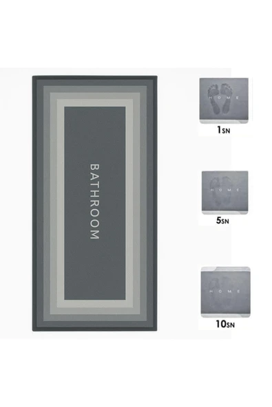 NACTUMU Sihirli Süper Su Emici Uzun Paspas, Kaymaz Tabanlı 40x120 cm - Resim 3