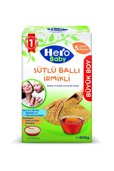 Hero Baby Sütlü Irmikli Ballı 400 gr ürün görseli