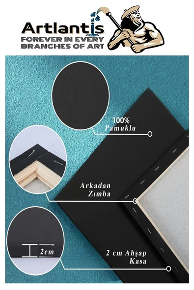 Mini Şövale Siyah Tuval 10x10 15x15 20x20 cm 3 Adet Akrilik Boya 6 Renk ve Fırça Mini Siyah Tuval Masaüstü Küçük Şövale - Resim 5