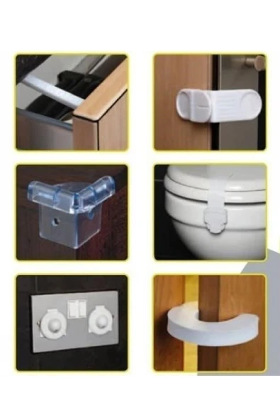 NACTUMU 30 Parça Bebek Koruma Seti, Güvenli ve Koruyucu Ekipman - 5