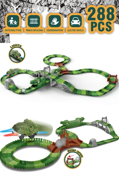 DİNOSAUR TRACK ITEM:8042 288 PARÇA ürün görseli